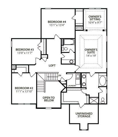 Second floor floorplan